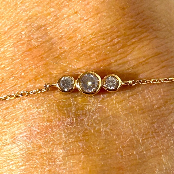 Silpada Elegant Gold Bracelet with Sterling Silver chain with 18kt gold pl - Picture 3 of 7